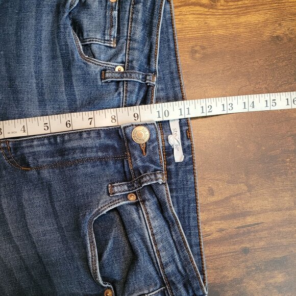 STS Blue Jeans Size 27 Skinny Mid Rise Medium Dark Wash Stretch Denim - Picture 8 of 11
